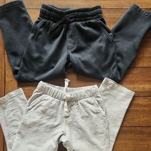 Kids Black and Gray Jogger Pants